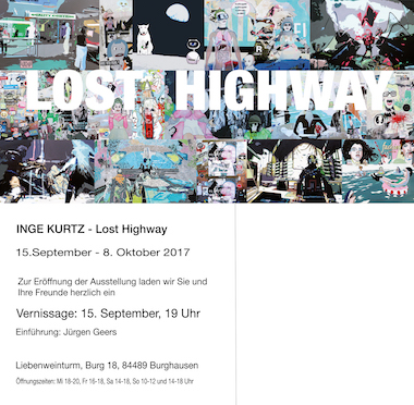 Folder der Ausstellung Lost Highway