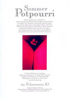 Folder der Ausstellung Sommer-Potpourri